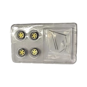 Modèle de <span class=keywords><strong>voiture</strong></span> en métal 11 mm <span class=keywords><strong>1</strong></span>/64, roues en alliage modifiées sur mesure, édition grandes et petites roues, emballage en boîte couleur - Product Image 6