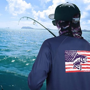 Customs Print Upf 50+ Sun Protection Lightweight Waterproof and Windproof <b>Mesh</b> Fishing t Shirts Customizable Fishing Shirts - Product Image 4