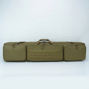 กระเป๋าใส่ปืนคู่แบบยุทธวิธีขนาด 56 นิ้ว พร้อมโลโก้และขนาดที่กำหนดเองได้  พร้อมแผ่น MOLLE แบบตัดด้วยเลเซอร์  กระเป๋าเก็บปืนคู่บุนวมไนลอน 1000D - Product Image 2
