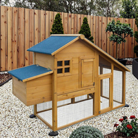 Fournisseur direct d'usine, grand poulailler en bois, extérieur, imperméable, protection solaire, cage d'élevage à double couche, chaude, pour tous les animaux