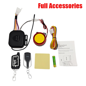 Mode Fernbedienung Automatische Notfall-Diebstahls icherung allgemein 12V Motorrad Zwei-Wege-Alarmsystem - Product Image 6
