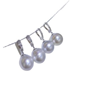 Colgante de Plata de Ley 925 DIY 3405 con Base Vacía, Hebilla Universal para Cuentas de 9-15 mm, Accesorizado con Perlas para Collar Universal - Product Image 5