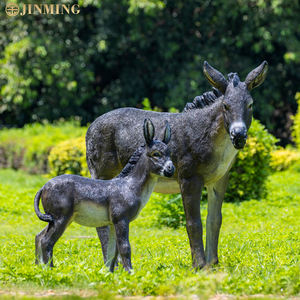 รูปปั้นแกะวัวลาสำหรับฟาร์มกลางแจ้งรูปปั้นไฟเบอร์กลาสขนาดเท่าสัตว์ซาฟารีรูปปั้นช้างกวางอัลปาก้า - Product Image 5