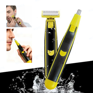Tondeuse à <span class=keywords><strong>barbe</strong></span> et à poils de nez haute performance pour hommes, <span class=keywords><strong>rasoir</strong></span> électrique sans fil, utilisation humide ou sèche, avec écran LED, étanche et peigne de guidage - Product Image 1