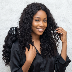 Extensions de cheveux vierges russes Remy 100 % alignées sur les cuticules, non traitées, double trame machine, couleur personnalisable, cheveux humains indiens - Product Image 1
