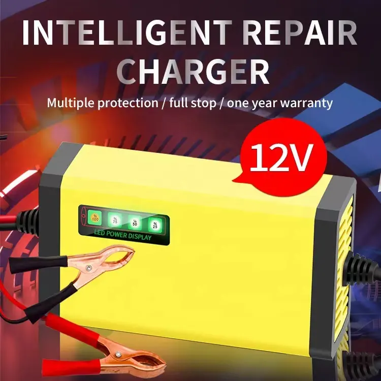 Chargeur de batterie plomb-acide 12v 2a pour batterie de moto et de voiture