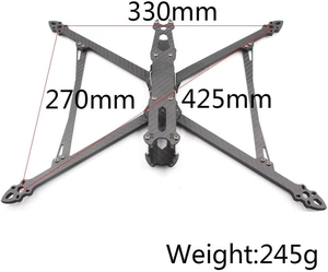 Mark4 V2 <span class=keywords><strong>10</strong></span>-inch sợi carbon khung tương thích 3115 động cơ 1050 cánh quạt RC FPV tự do tầm xa bay không người lái phụ kiện - Product Image 3