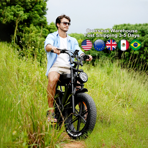 Bicicleta Eléctrica V8 en Stock, Cuadro de Acero de 1000W, Motor de Montaña de 350W, Batería de 15ah, Almacén en Brasil - Product Image 4