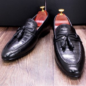 Chaussures habillées en cuir pour hommes de luxe originales : style Oxford, cuir véritable, paires formelles, style anglais avec talon intérieur - Product Image 4