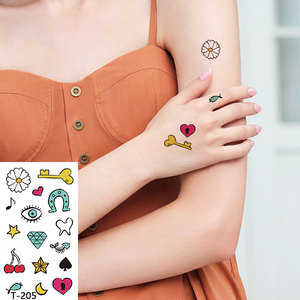 Adesivi per Tatuaggi Temporanei alla Moda per <span class=keywords><strong>Ragazze</strong></span>, Stampa a Colori Personalizzata di Piccole Dimensioni, Carta Impermeabile per Trasferimento ad Acqua, Pellicola PET - Product Image 3