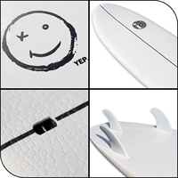 Haute qualité 9 pieds blanc EPS mousse planche de surf Super Soft Top avec stratification thermique Logo personnalisable hommes vague surf eaux de l'océan