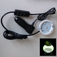 Diffuseur de lampe led pour pavot à partir de 5cm, désodorisant rond, diamètre de base, pour voiture, camion, bateau, bureau, avec cigarette