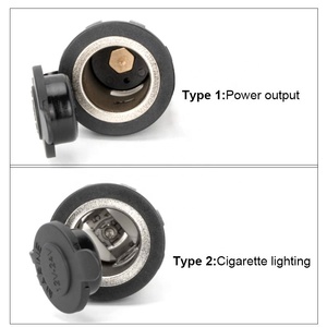 Ô Tô Không Thấm Nước 12V 120W Xe Thuốc Lá Nhẹ Hơn Ổ Cắm Nữ Cắm Nhôm Splitter Điện Thuốc Lá Nhẹ Hơn Với Độ Cứng - Product Image 5
