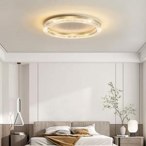 Lámpara de Techo LED Creativa Nórdica, Lámpara de Dormitorio de Lujo Totalmente en Cobre para Dormitorio Principal y Vestidor, Estilo Moderno y Simple - Product Image 3