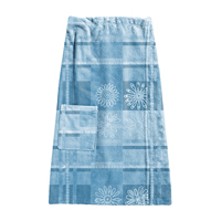 Toalla de Sauna Antimicrobiana de Algodón 100% con Logotipo Personalizado, Tipo Sarong para Mujer, Ajustable, con Bolsillo, Altamente Absorbente, de Lujo, Comprimida
