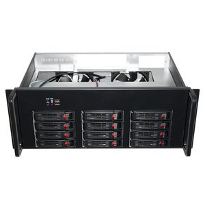 4U 19 pouces Rackmount Short Deep case 12bay Hotswap Server Storage case pour IPFS Chassis - Product Image 2