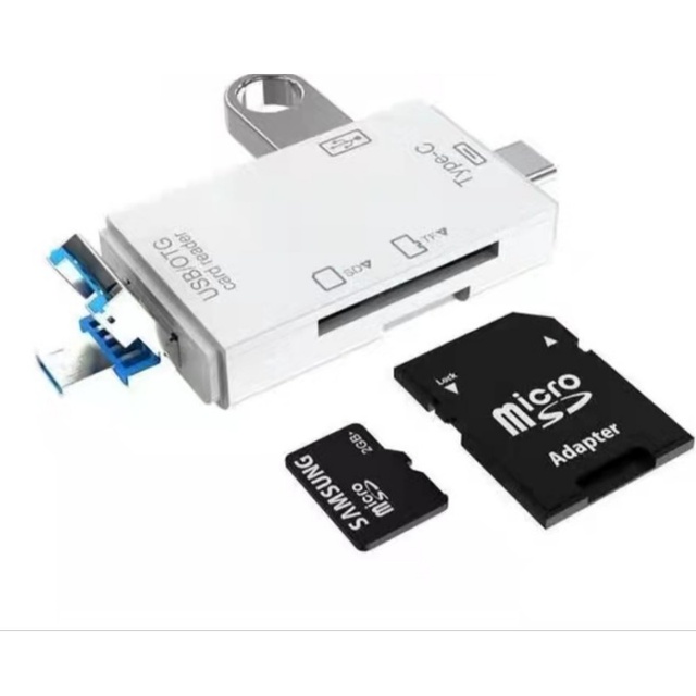 USB Type-C External Mini Adapter CF XD Card Reader OTG Converter SD TF Flash Disk Compatible USB 2.0 Computer Laptop Mobile