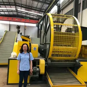 whole tyre cutter shredder /waste tyre shredding machine/ waste tyre recycling system