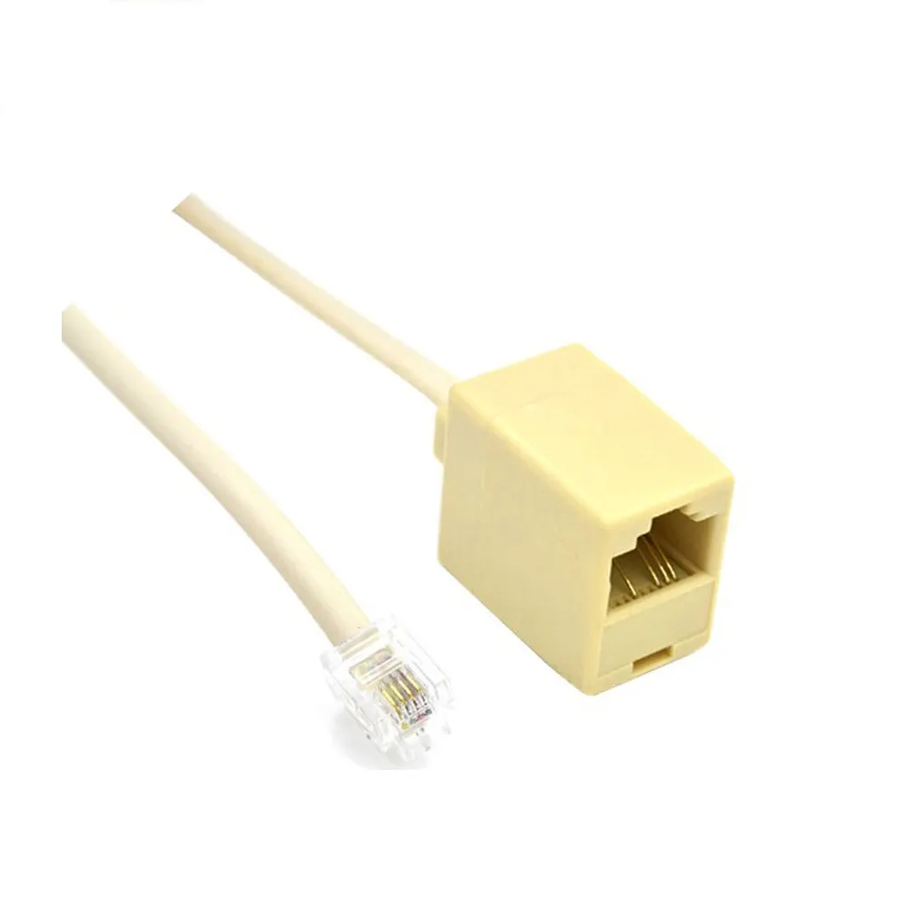 Cable de extensión macho RJ45 hembra a RJ11, adaptador RJ11 a RJ45