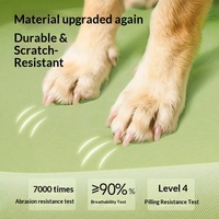 Coussin pour chien ovale extra-large imperméable et respirant, tapis pour chien résistant aux déchirures, tapis rafraîchissant en bambou lavable toute saison pour animaux de compagnie