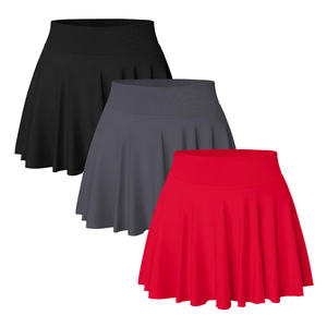 กระโปรงกอล์ฟแบบยืดได้สำหรับฤดูร้อน พร้อมกางเกงซับในในตัว เอวสูง จีบระบาย 2 in 1 กระโปรงเทนนิสมีกระเป๋า  รับสกรีนโลโก้ - Product Image 6