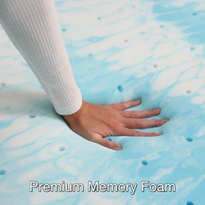 Ventilated <strong>Bed</strong> <strong>Topper</strong> Cooling Gel Infused <strong>Mattress</strong> Pad Memory Foam <strong>Mattress</strong> <strong>Topper</strong> for Pressure Relief - Product Image 5