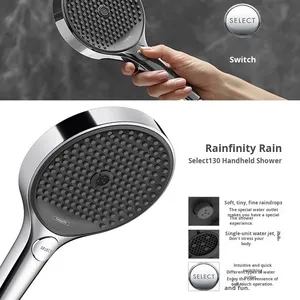 Simple Set Combination Bathtub Rain Shower Head Non-Constant Temperature for Bathroom <b>Mirror</b> Surface Finishing - Product Image 2