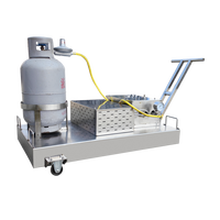 Machine de chauffage infrarouge portative d'asphalte pour l'équipement de bitume de réparation de route avec le roulement de composants de noyau de garantie de 1 an