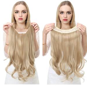 Parrucca da donna in seta sintetica resistente al calore, stile europeo-americano, capelli lunghi ricci con linea di caduta naturale - Product Image 1