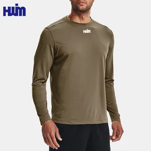 Custom Men's Sports Long Sleeve Compression Tight Top Gym Fitness T-Shirt Lightweight Training Wear For Men