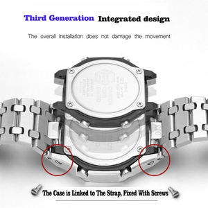ชุดอุปกรณ์ตกแต่งนาฬิกา <span class=keywords><strong>G</strong></span>-<span class=keywords><strong>Shock</strong></span> GA2100 สายยางแบบโลหะ ชุดดัดแปลงหรูหรา สำหรับนาฬิกา <span class=keywords><strong>Casio</strong></span> <span class=keywords><strong>G</strong></span>-<span class=keywords><strong>Shock</strong></span> GA2100 - Product Image 5