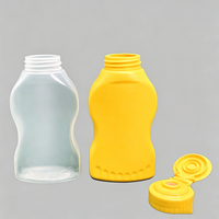 Bouteille vide en PE de 220 ml de qualité alimentaire pour mayonnaise, vinaigrette, sauce chili, ketchup, sauce BBQ piquante, condiment, sauce à presser