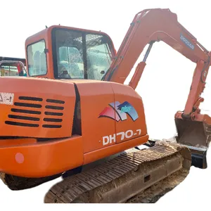 Venda direta do fornecedor real doosan escavadeira usada coreia DOOSAN DH60-7 miniescavadeira