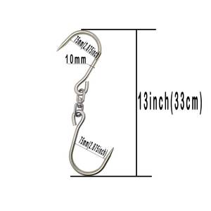 Toptan çift döner et S kanca paslanmaz çelik 10mm <span class=keywords><strong>butchering</strong></span> için - Product Image 2