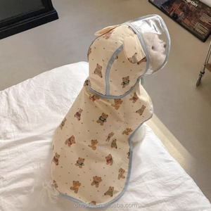 Imperméables pour chiens avec imprimé ours <span class=keywords><strong>de</strong></span> dessin animé, vêtements pour animaux <span class=keywords><strong>de</strong></span> compagnie imperméables avec capuche, manteau <span class=keywords><strong>de</strong></span> <span class=keywords><strong>pluie</strong></span> pour chien coloré - Product Image 1