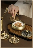 Ensemble brûleur d'encens en laiton modèle Incense Digestor avec cuillère à poudre, bâtonnets de balayage et encens chinois parfumé – Caractéristiques