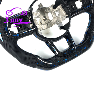 Volante de Fibra de Carbono Roja Real Personalizado para <span class=keywords><strong>Jeep</strong></span> Wrangler JK JL Gladiator <span class=keywords><strong>Renegade</strong></span>, Diseño de Estilo Racing con Parte Superior e Inferior Planas - Product Image 3