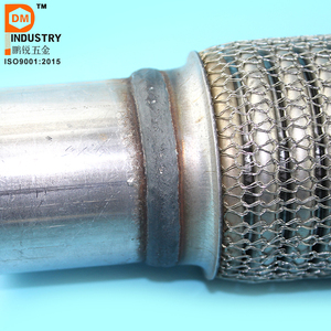 Tubo de <span class=keywords><strong>escape</strong></span> flexible con malla de alambre exterior y extensión de fuelle de acero inoxidable de China - Product Image 2