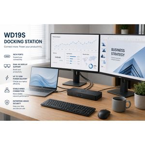 <span class=keywords><strong>Station</strong></span> d'accueil Dell WD19S avec adaptateur 180W, ports USB-C, USB-A, HDMI, DP, RJ45 LAN pour ordinateur portable - Product Image 5