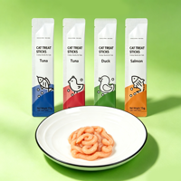Nourriture humide pour chat à formule personnalisée, marque privée, à lécher, poulet, thon, saumon, faible en gras, riche en protéines, sans céréales, 100% naturelle, pour la peau et le pelage