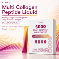 ACORN Boisson Complémentaire Multi-Collagène Sans Sucre avec Biotine Vitamine C Collagène 6000mg