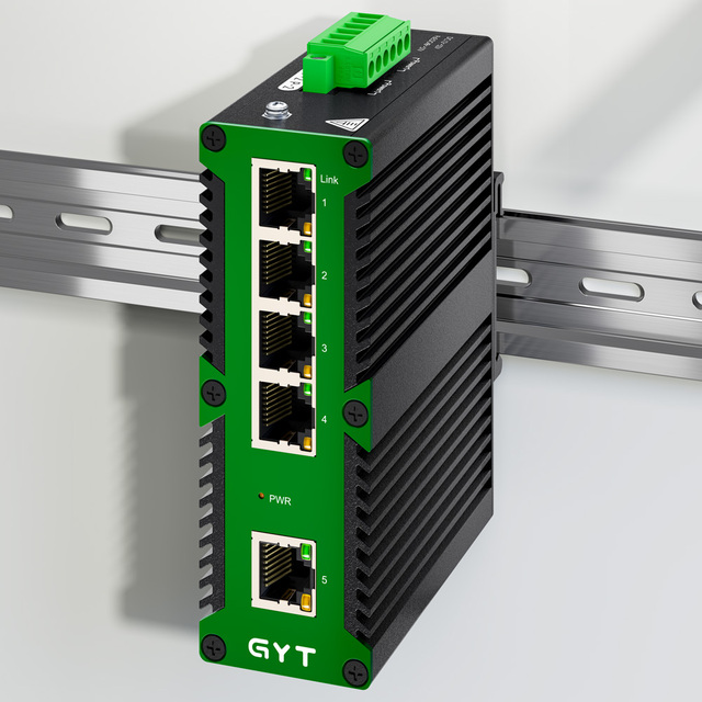 Industrial Gigabit POE Switch 5 Port Unmanaged 100/1000Mbps RJ45 Port Ethernet Switch Industrial Processors CE/FCC Certified