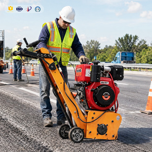 Machine à scarifier le béton professionnelle de 300 mm, machine à fraiser le sol à <span class=keywords><strong>essence</strong></span> Honda GX390 pour l'élimination des marquages routiers - Product Image 3