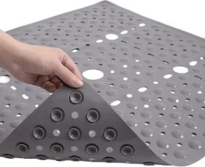 Tapis de douche antidérapant - 27x27 - Tapis de sol antidérapant pour douche - Tapis de bain pour cabine de douche - Product Image 5