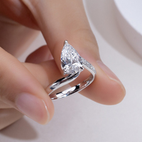 MSR-1941 or 18 carats 1.5ct D VS1 taille marquise diamant cultivé en laboratoire bague de fiançailles personnalisée bijoux d'exposition pour femme mariage IGI