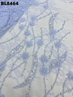 Nouveau design – Tissu en dentelle brodée, tricoté, métallisé, Dobby, perlé et à sequins pour robes de mariée et tenues de soirée pour filles