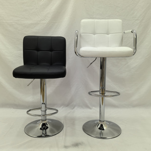 Sang trọng hiện đại có thể điều chỉnh truy cập Chiều cao thanh phân với cơ sở Chrome ổn định cho nhà Mall thương mại sử dụng Xoay ghế cao - Product Image 2