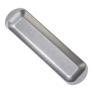 Stainless Steel Long Plate For Hot Pot Sushi Snack Barbecue Beef Shrimp Paste Hotel Food Use Narrow Rimmed Solid Color - Product Image 4