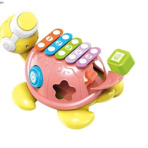 Bébé Montgeometric Formes Assorties Développement Sensoriel Jouet Dessin Animé <span class=keywords><strong>Tortue</strong></span> Piano Musique Éducative Jouets pour Enfants - Product Image 2