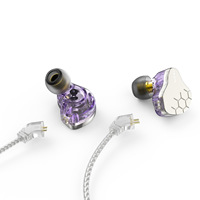 KBEAR Lark KuiBao YunQue Hybrid Dynamic-Armature Karaoke Wired Ear-Hook Hi-Fi Audiophile Monitoring In-Ear Headphones 3.5mm.